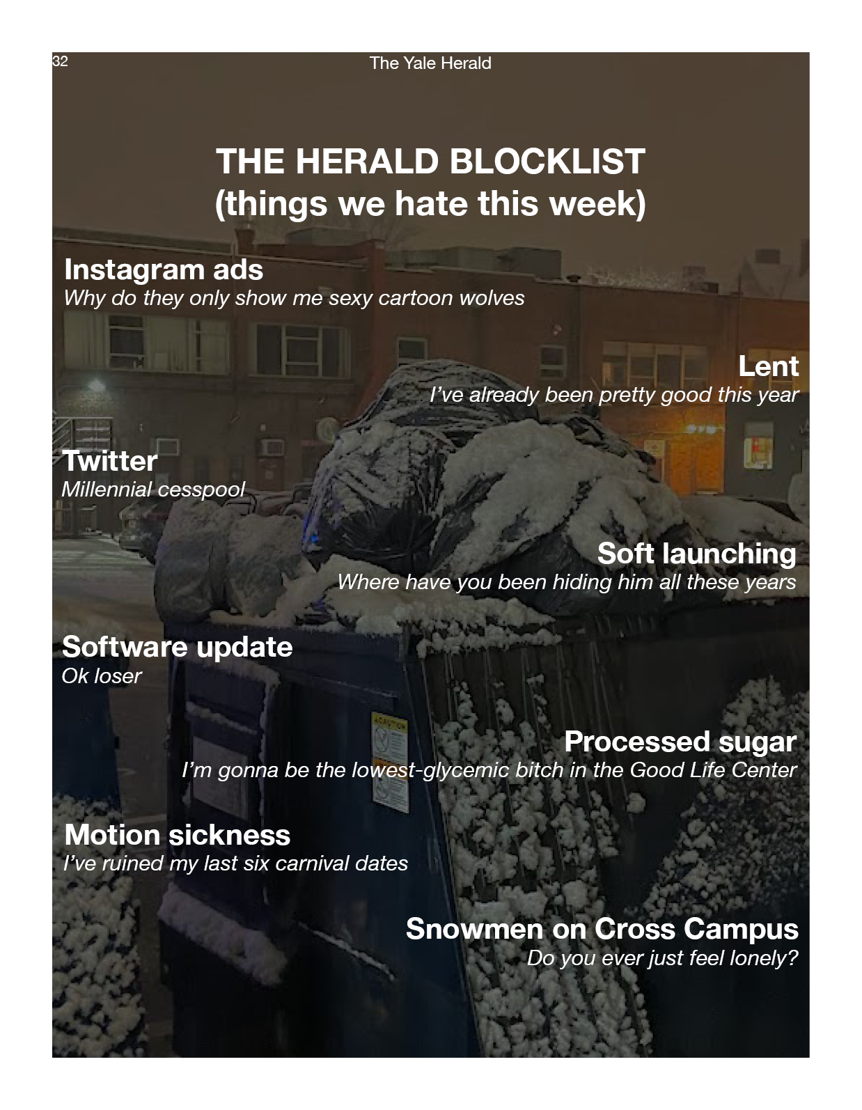 Boy Block List Blocklist – The Yale Herald